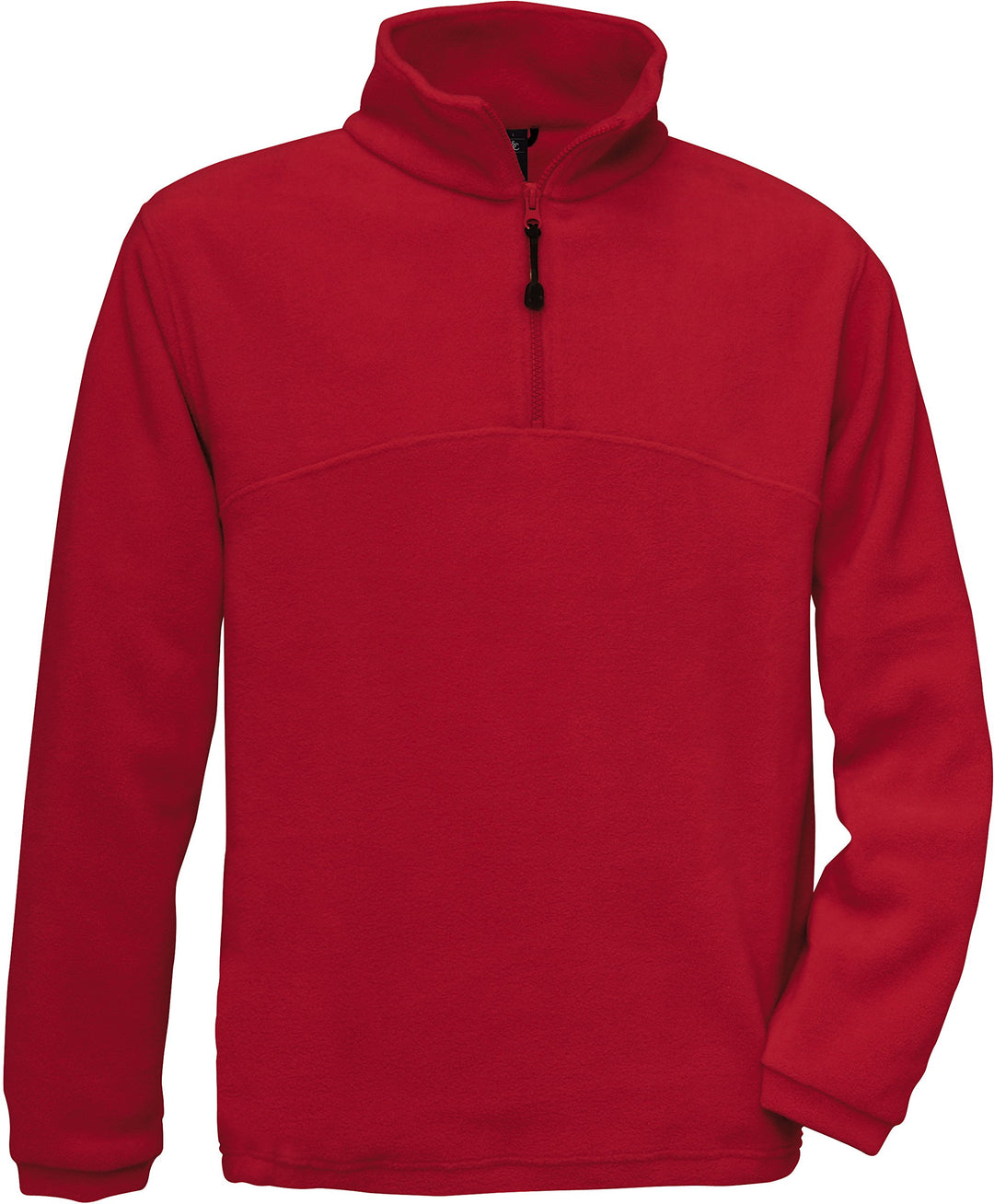 Werktruien met ritskraag B&C HIGHLANDER Zip Sweater Fleece, Rot