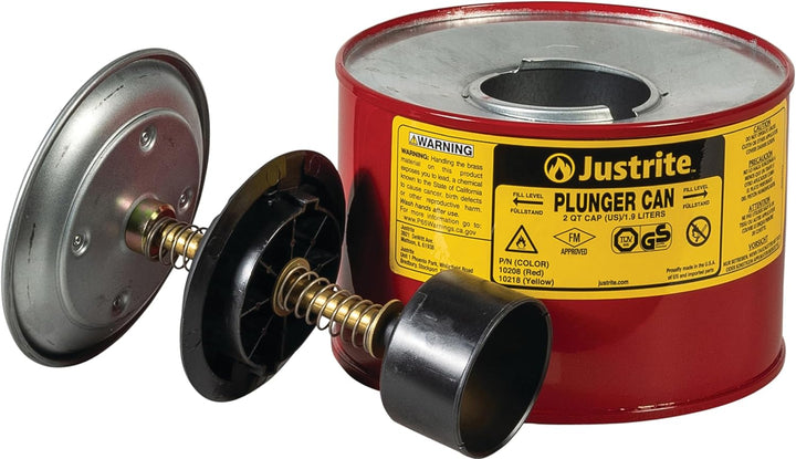 Justrite 10208 Sparanfeuchter 2L 18.4cm x 20cm Rot
