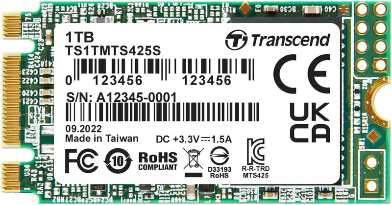 Transcend 1To M.2 2242 SSD SATA3 B+M Key