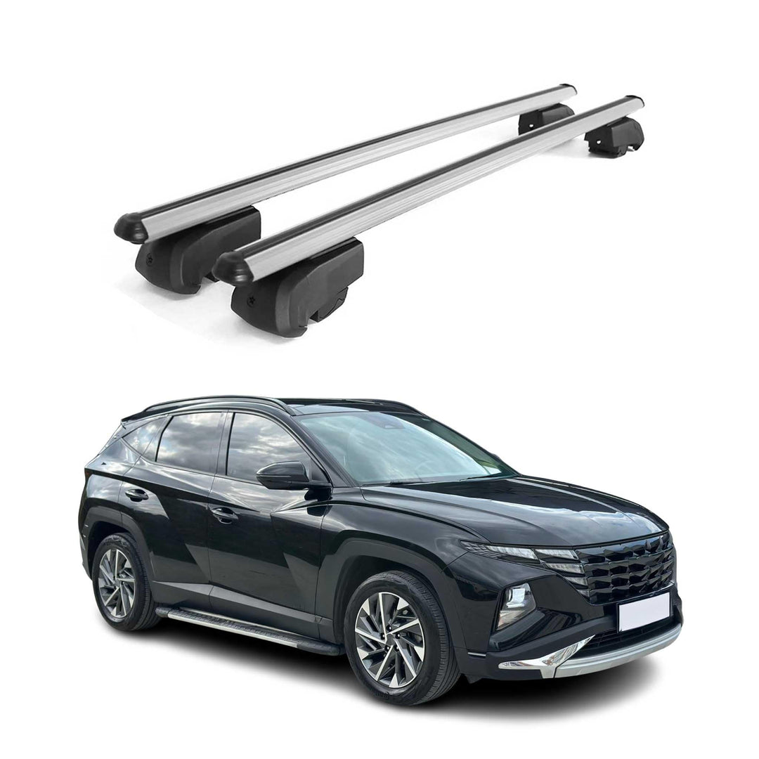 OMAC Aluminium Dachträger Querträger für Hyundai Tucson IV 2022-2026 – City Crash – ISO/PAS 11154:20