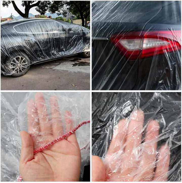 Autoabdeckung Für Den Aussenbereich 256X150 Zoll Wasserdichter Auto-Regenschutz Leichte Fahrzeugabde