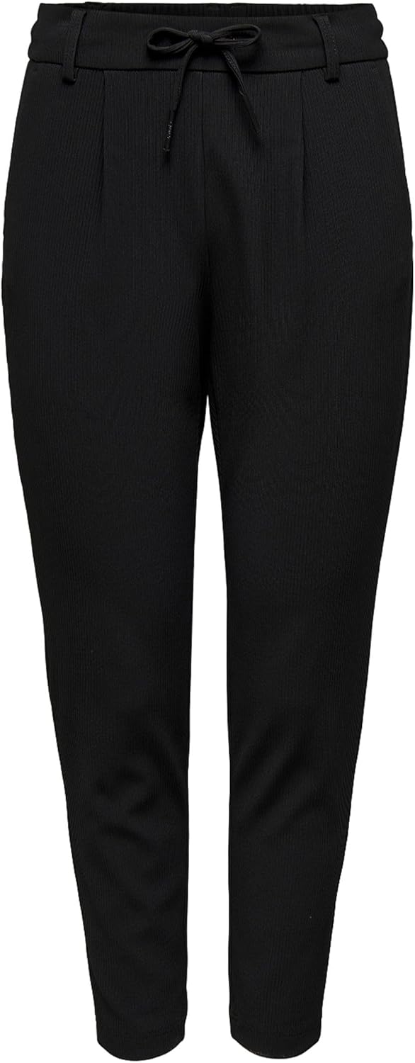 ONLY Damen Onlpoptrash-Sally Easy Mw Rib PNT Noos Hose M / 34L Black 1, M / 34L Black 1