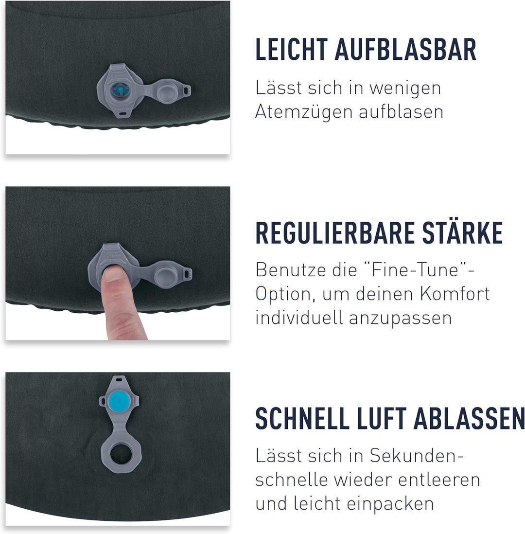 Sea to Summit Outdoor-Kissen Aeros Ultralight Deluxe Pillow Kissen Aqua Blue Einheitsgrösse, Aqua Bl