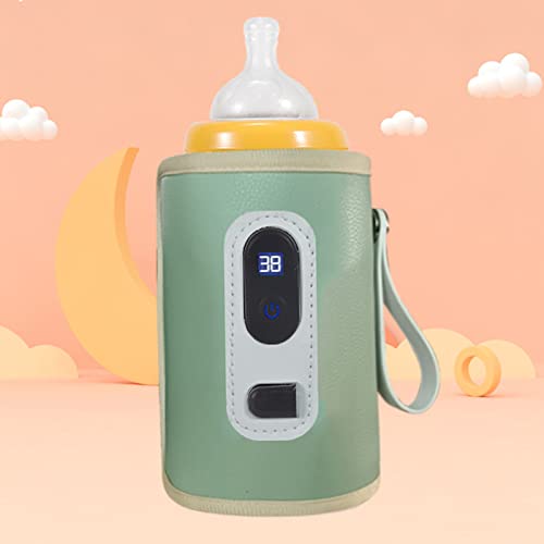 USB-Babyflaschenwärmer, LCD-Bildschirm, Temperatur Einstellbar, Präzise Heizung, Wasserdicht, Tragba