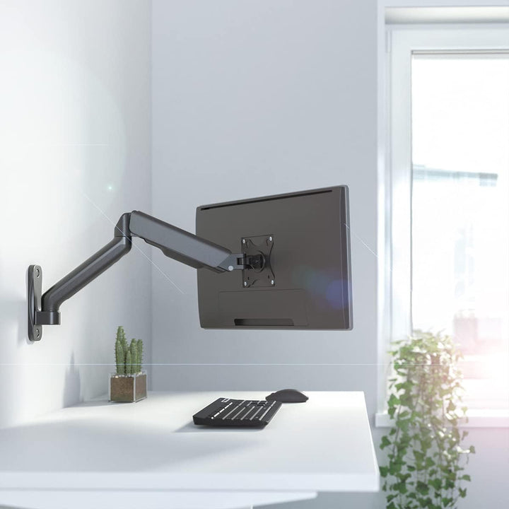 LogiLink BP0145 - Monitorwandhalterung, 17–32", Gasdruckfeder, 90–540 mm, Schwarz