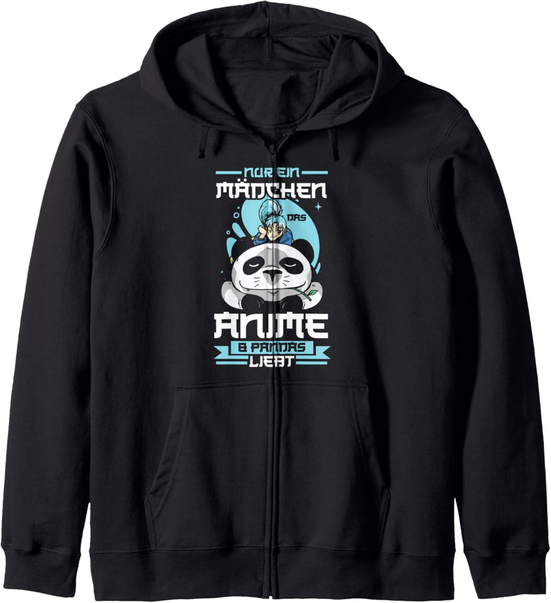 Anime Mädchen Panda Anime Fan Kapuzenjacke