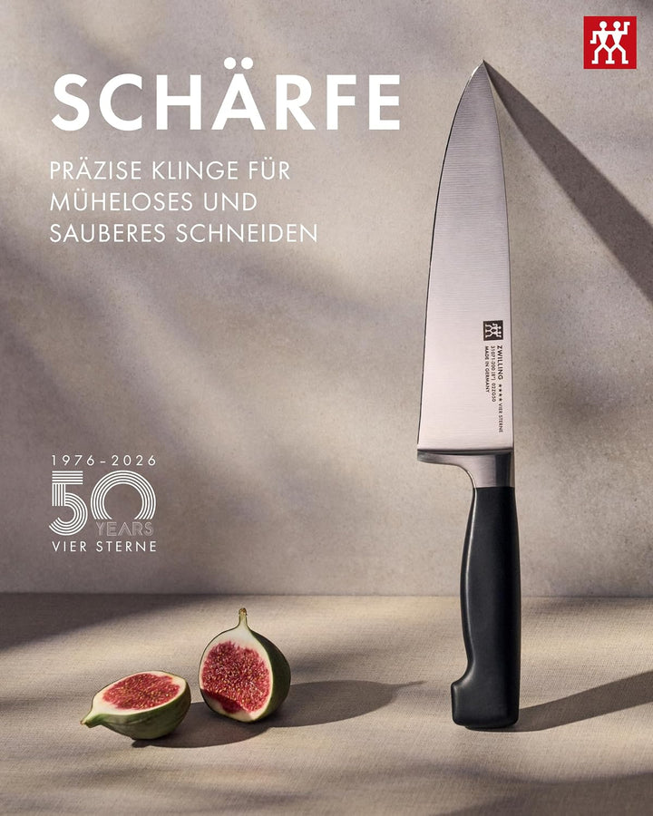 Zwilling 31071-161-0 Vier Sterne Kochmesser, Rostfreier Spezialstahl, Sonderschmelze, Kunststoff, 16