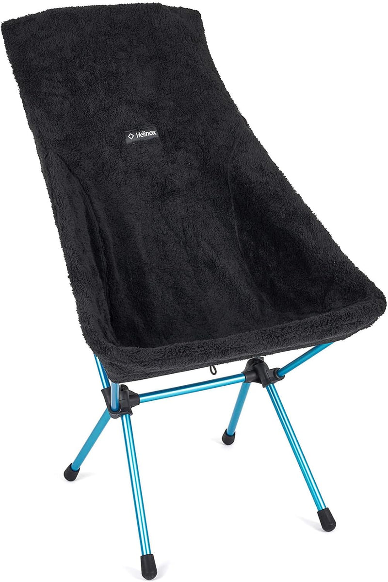 Helinox Fleece Seat Warmer | Wendbarer schwarzer Sitzwärmer für Helinox Sunset und Beach Chair. Hoch