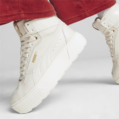 PUMA Damen Karmen Rebelle Mid WTR Sneaker 38 EU Alpine Snow Gold White, 38 EU Alpine Snow Gold White