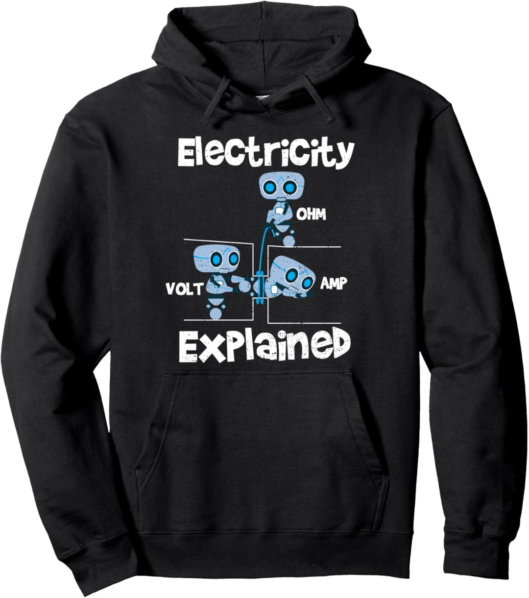 Funny Elektroingenieur: Electricity Explained - Elektriker Pullover Hoodie