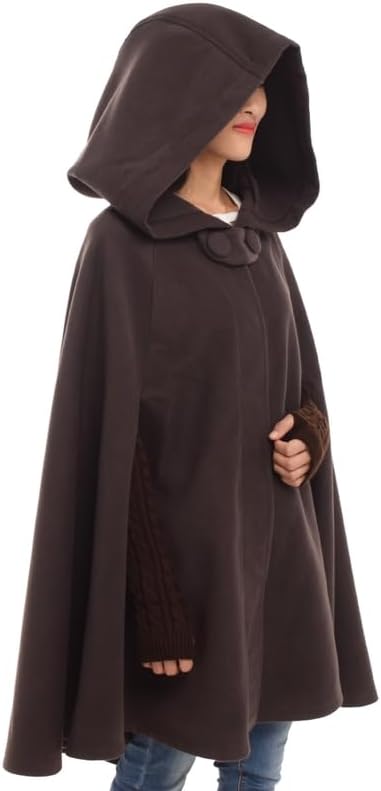 GRACEART Mittelalterliche Unisex Vampir Umhang Gothic Cosplay Kostüm, Robe mit Kapuze Cape Mantel Um