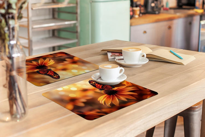 KitchenYeah© Platzsets Abwaschbar 6-Teilig 45x30 cm Tischsets Platzdeckchen Platzset Unterlage Tisch