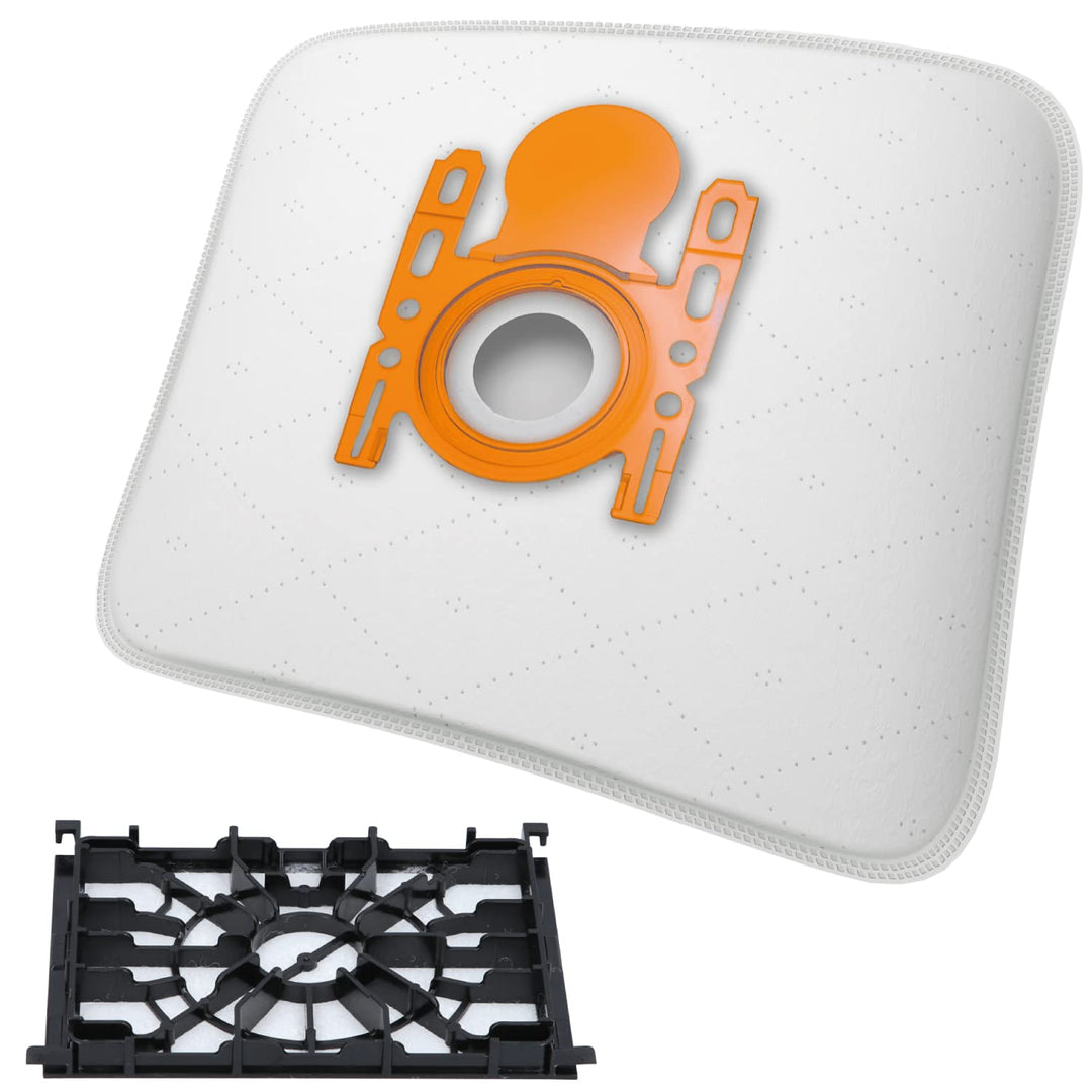 McFilter | 10 Staubsaugerbeutel + 1 Motorschutzfilter geeignet für Siemens VSQ5X1230 Serie Q5.0 extr