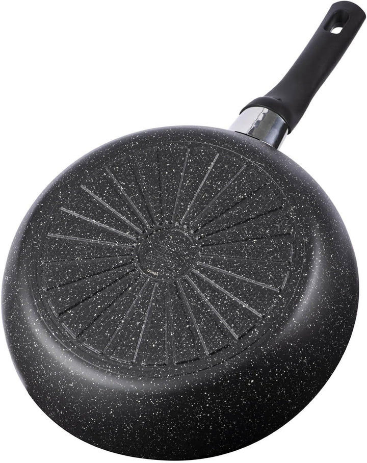 BALLARINI Vipiteno Schmorpfanne hoher Rand, Schmortopf Antihaftbeschichtet mit Deckel, Aluminium, ru