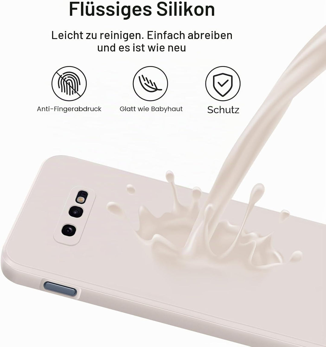 GiiYoon Silikonhülle Kompatibel mit Samsung Galaxy S10e, Ganzkörperhülle, seidig weiche Haptik Handy