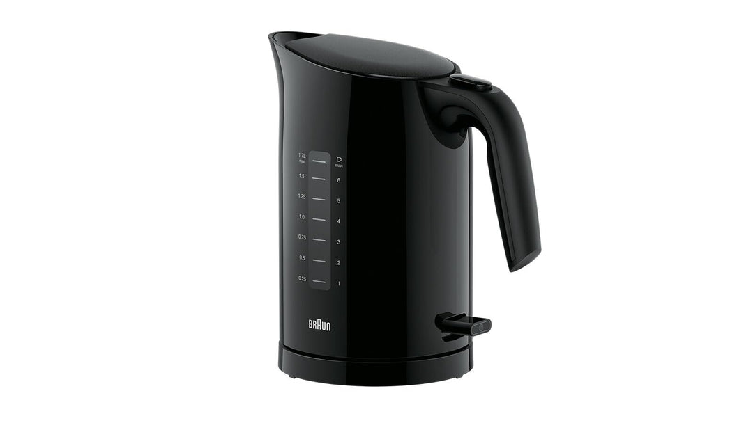 Braun WK 3100 BK Wasserkocher | Füllmenge 1,7 l | 2.200 Watt | Schnellkochsystem | Herausnehmbarer A