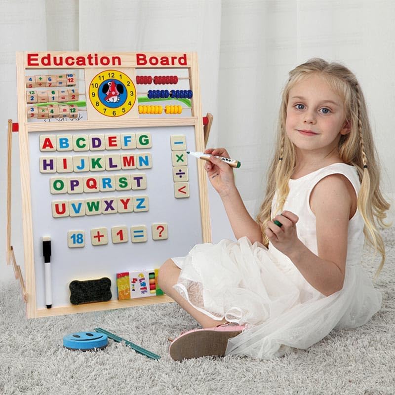 Montessori Spielzeug 3 4 5 6, Spiele ab 3 Jahren, Holzspielzeug ab 3 Jahre, Tafel Kinder, Lerne Alph