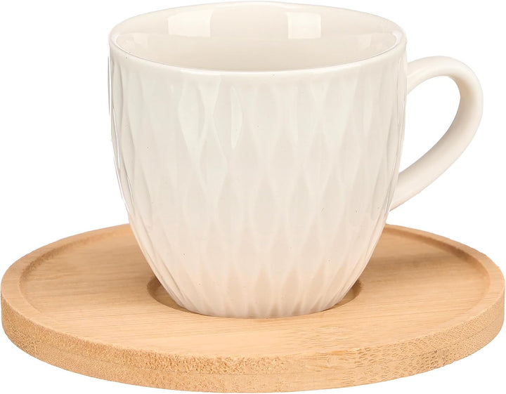 Annastore Espressotassen 6er Set Porzellan - 90 ml