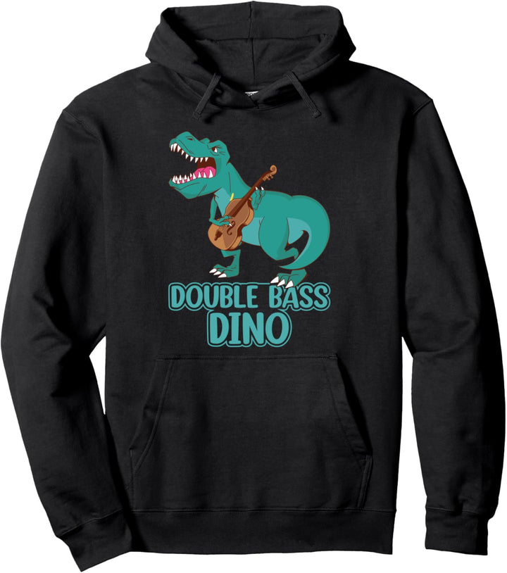 Kontrabass Dinosaurier Double Bassist – Kontrabass Dino Pullover Hoodie