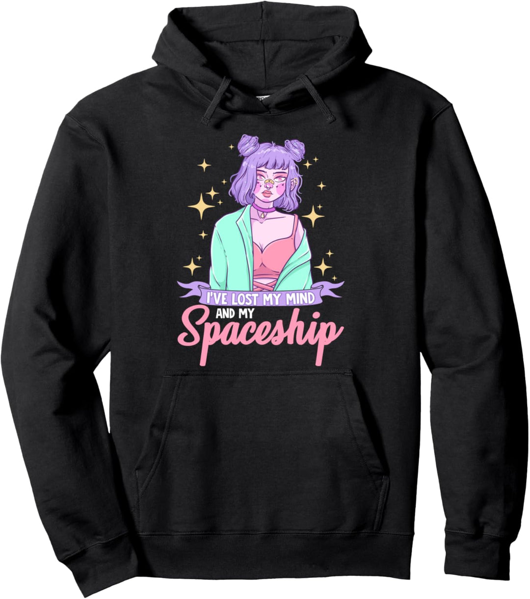 I've lost My Mind & My Spaceship Anime Girl Cosplay Manga Pullover Hoodie