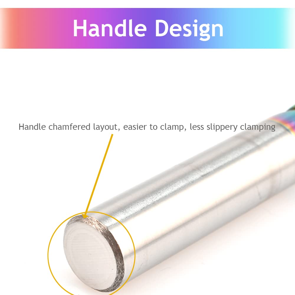 1/8" Hartmetall-quadratische Endfräser für Aluminiumkupferanwendungen, 3-Flöte, 1/8" Schneiddurchmes