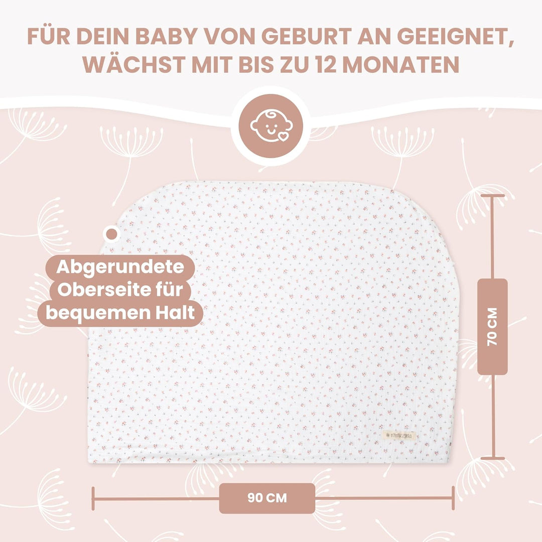 MIMUSELINA Babydecke Baumwolle 90x70 cm | Babydecke Winter und Herbst | Baby Decke neugeborenen Warm