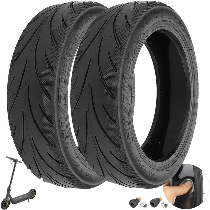 VOLOHAS 60/70-6.5 Tubeless Reifen mit Ventil für Segway Ninebot Max G30 Vorne/Hinten Scooter Reifen