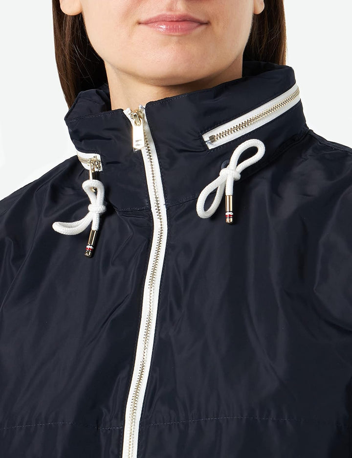 Tommy Hilfiger Damen Windbreaker Jacket Ww0ww38096 Windbreaker S Blau (Desert Sky), S Blau (Desert S