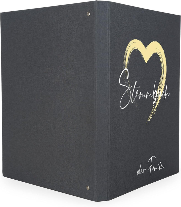 Hochzeitideal – Stammbuch der Familie Serie Ally DIN A4 - Buchbinderleinen Stammbuch Hochzeit - Fami