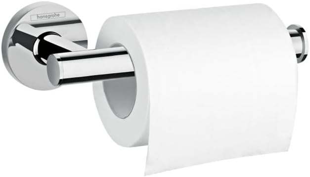 hansgrohe Logis Universal Toilettenpapierhalter (Badzubehör, ohne Abdeckun) Chrom, Papierrollenhalte