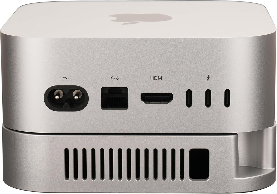Mac mini M4 Stand, Silber Halterung für Mac mini M4/M4 Pro 2024-2026 Belüftung Wärmeableitung Kühlun