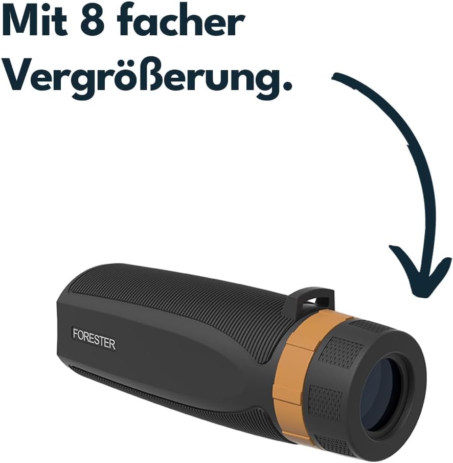Vector Optics SCMO-03 Forester 8x32 Monocular für Sport, Freizeit, Jagd, Camping und Outdoor
