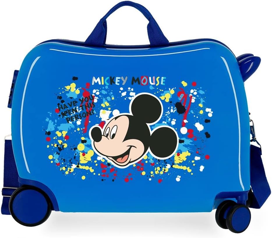 Disney Mickey Colour Mayhem Kinderkoffer, Blau, 50 x 38 x 20 cm, Hartplastik, seitlich, 34 l, 1,8 kg