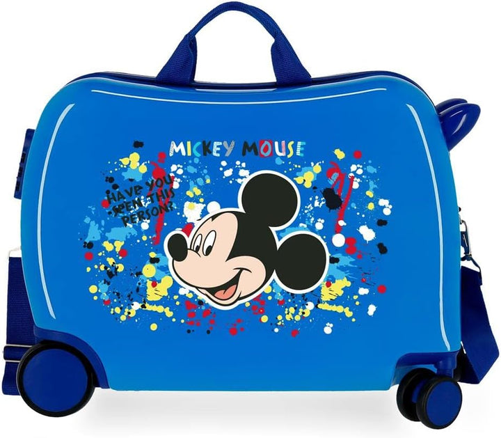 Disney Mickey Colour Mayhem Kinderkoffer, Blau, 50 x 38 x 20 cm, Hartplastik, seitlich, 34 l, 1,8 kg