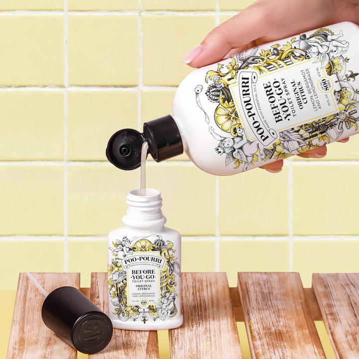 Poo-Pourri Before-You-Go WC-Spray 4 oz weiss Original Citrus Scent 118 ml (1er Pack), Original Citru