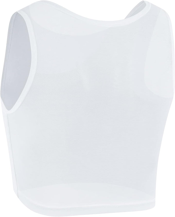 XUJI Binder Transgender FTM Atmungsaktiver Brust Binder S Weiss, S Weiss