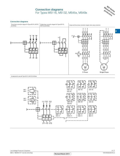 Motorschutzschalter ABB Typ MS116-2,5, Bereich 1,6-2,5A