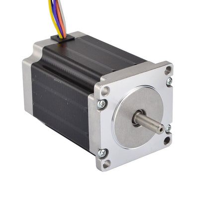 STEPPERONLINE Doppel Schacht Nema 23 Schrittmotor Uni/Bipolar 1.8deg 2.83Nm 4A 57x84mm 8 Drähte für