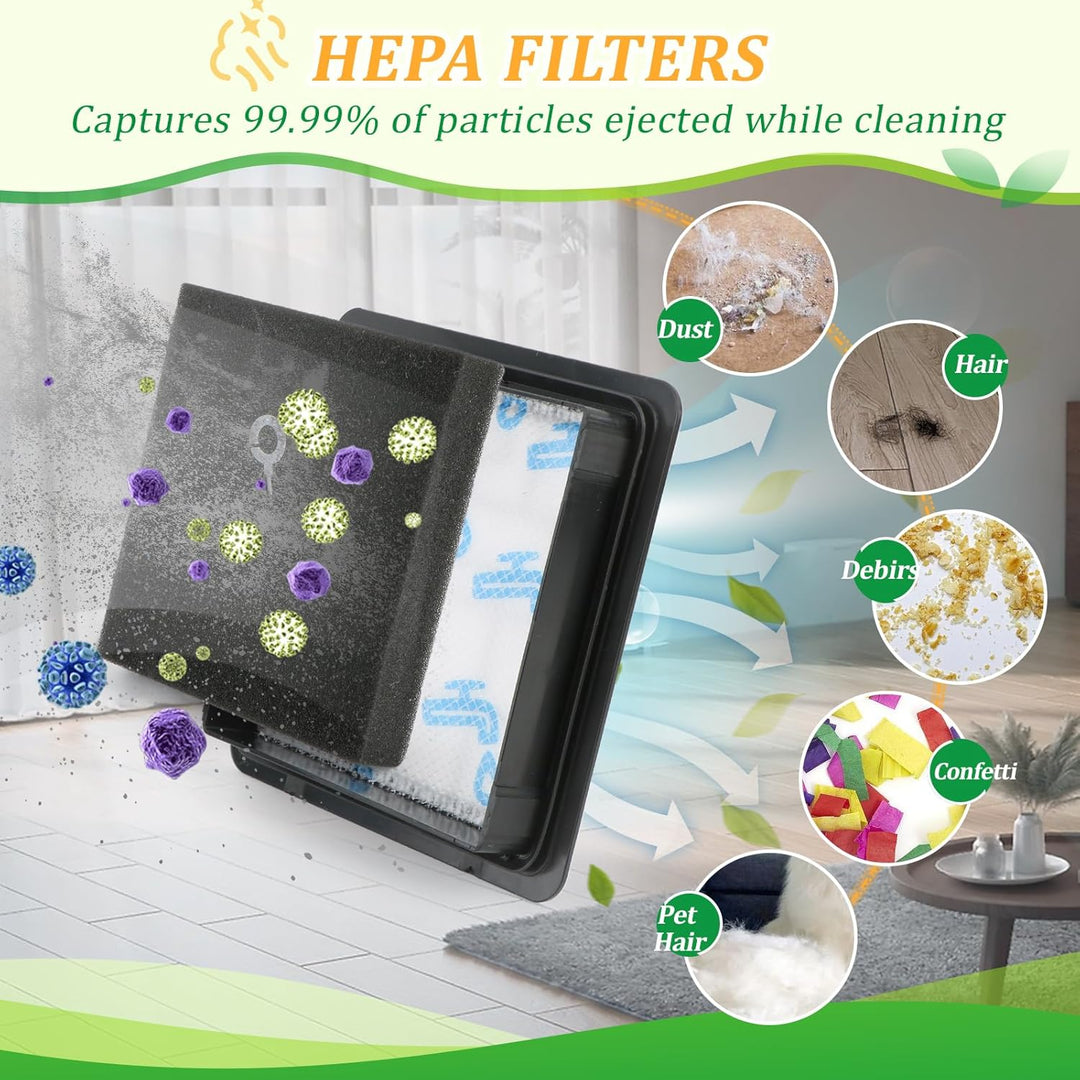 4 Stück XV1220/01 Filter für Philips Beutellose Staubsauger HEPA Filter Ersatz Set für Philips Staub