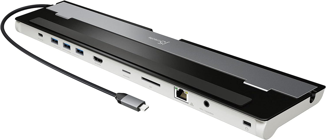 j5create USB-C 4K HDMI Dockingstation (9-in-1), 4K HDMI, 5Gbps USB-A x3, Kartenleser, PD 100W, Gigab