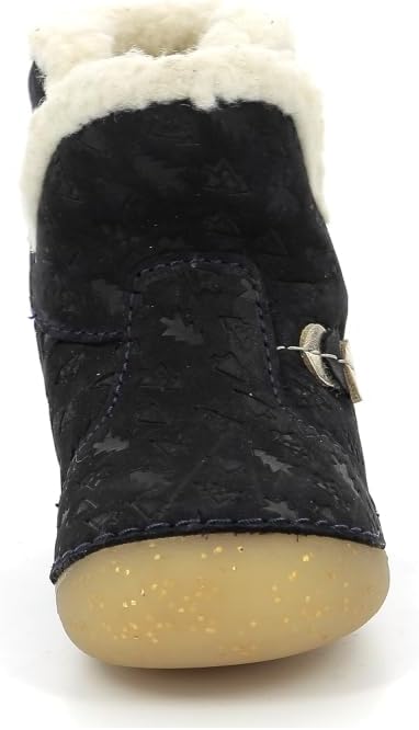 Kickers Baby-Mädchen Windy Stiefelette 25 EU Marineblau Goldfarben, 25 EU Marineblau Goldfarben