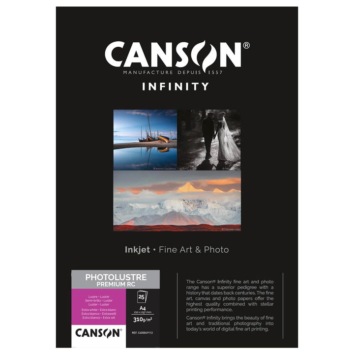 Canson 400049112 Photo Lustre Premium RC Box, A4, 21 x 29,7 cm A4 - 21 x 29,7 cm, A4 - 21 x 29,7 cm