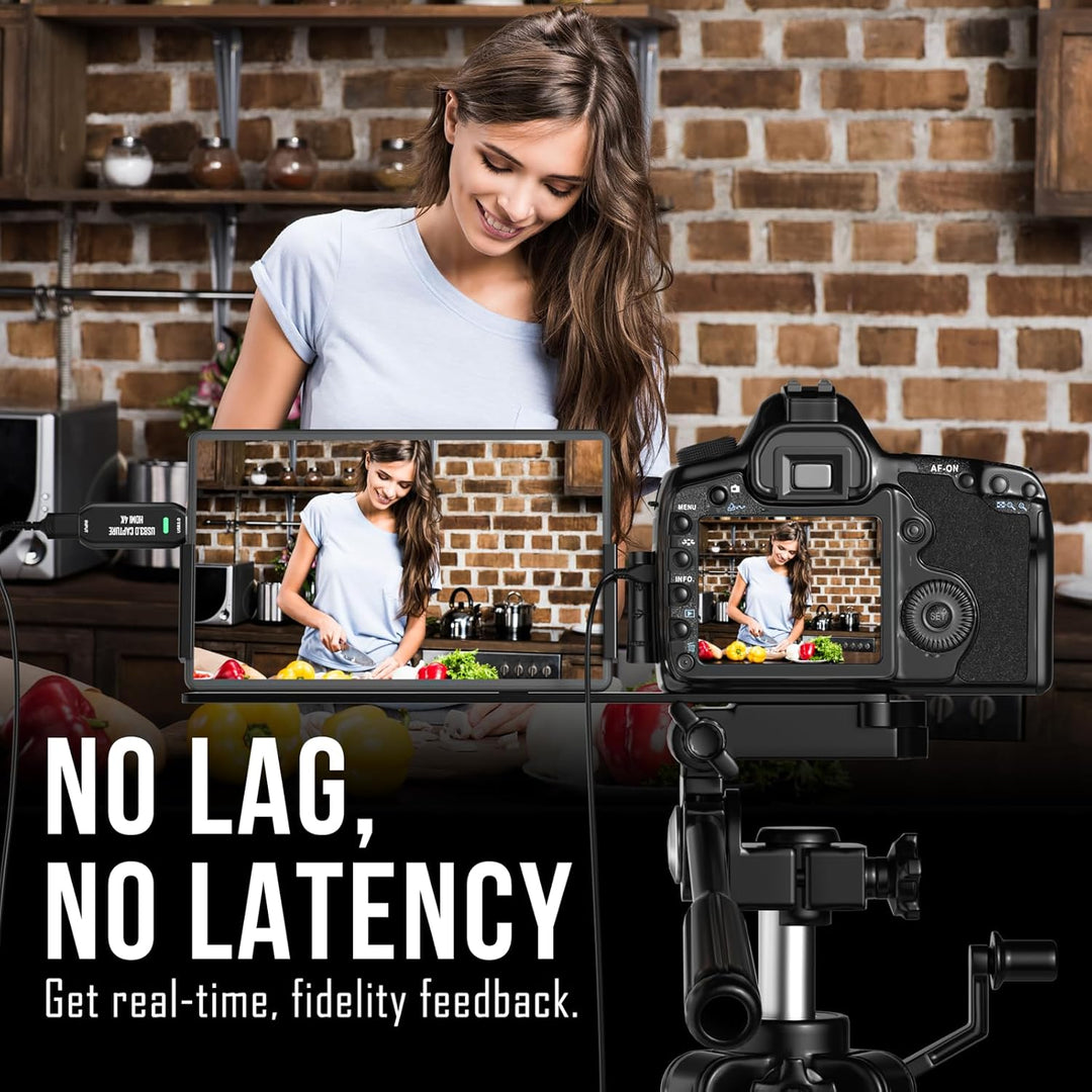 Cam Link 4K, Externe Kamera Capture Card für DSLR, Camcorder, Action Cam als Webcam, Streamen und Au