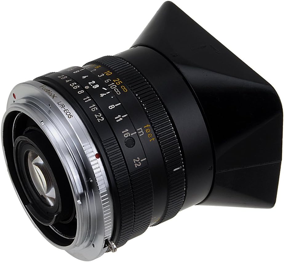 Fotodiox Pro Lens Mount Adapter Compatible with Leica R Lenses on Canon EOS (EF, EF-S) Mount D/SLR C
