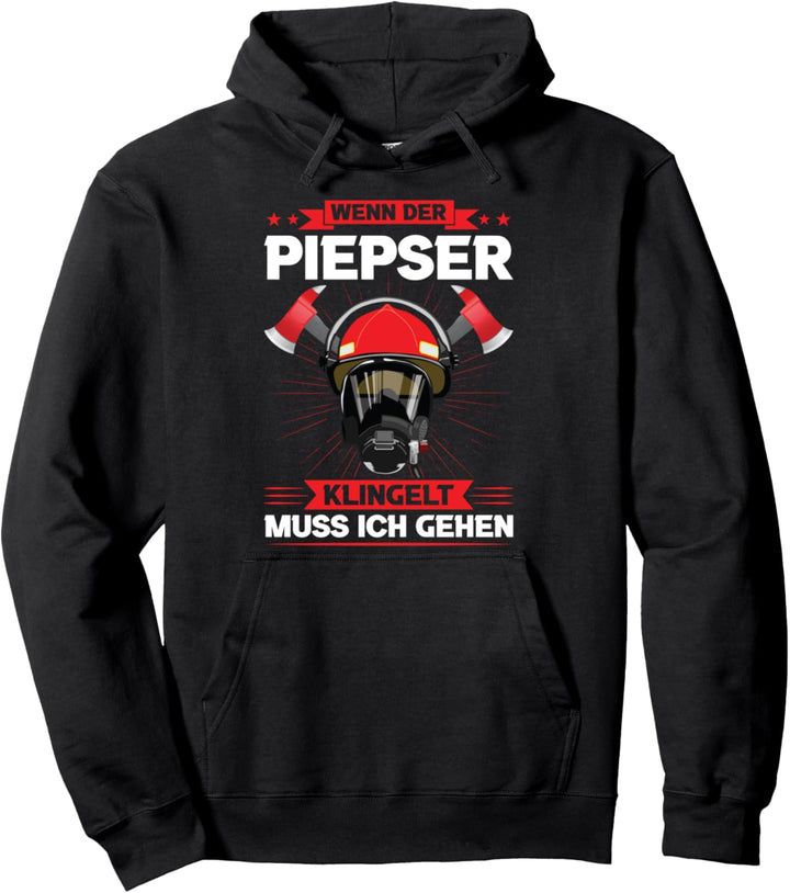 Feuerwehrmann Berufsfeuerwehr Piepser Pullover Hoodie