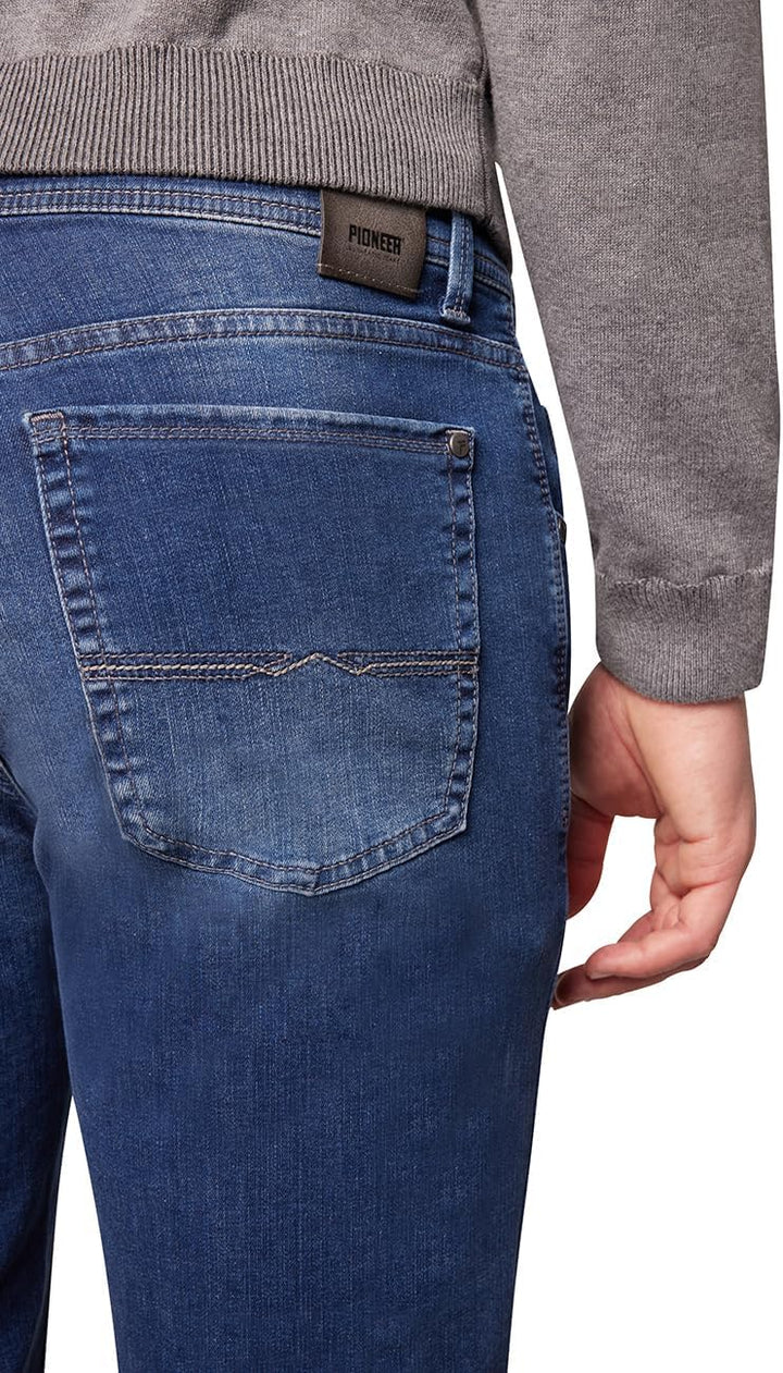 PIONEER AUTHENTIC JEANS Herren Jeans Rando | Männer Hose | Regular Fit 30W / 30L Ocean Blue Used 658