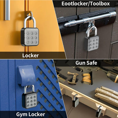 Zahlenschloss, Zahlenschloss für Spind, Schliessfachschloss & Gym Locker Lock - Hohe Sicherheit, ein