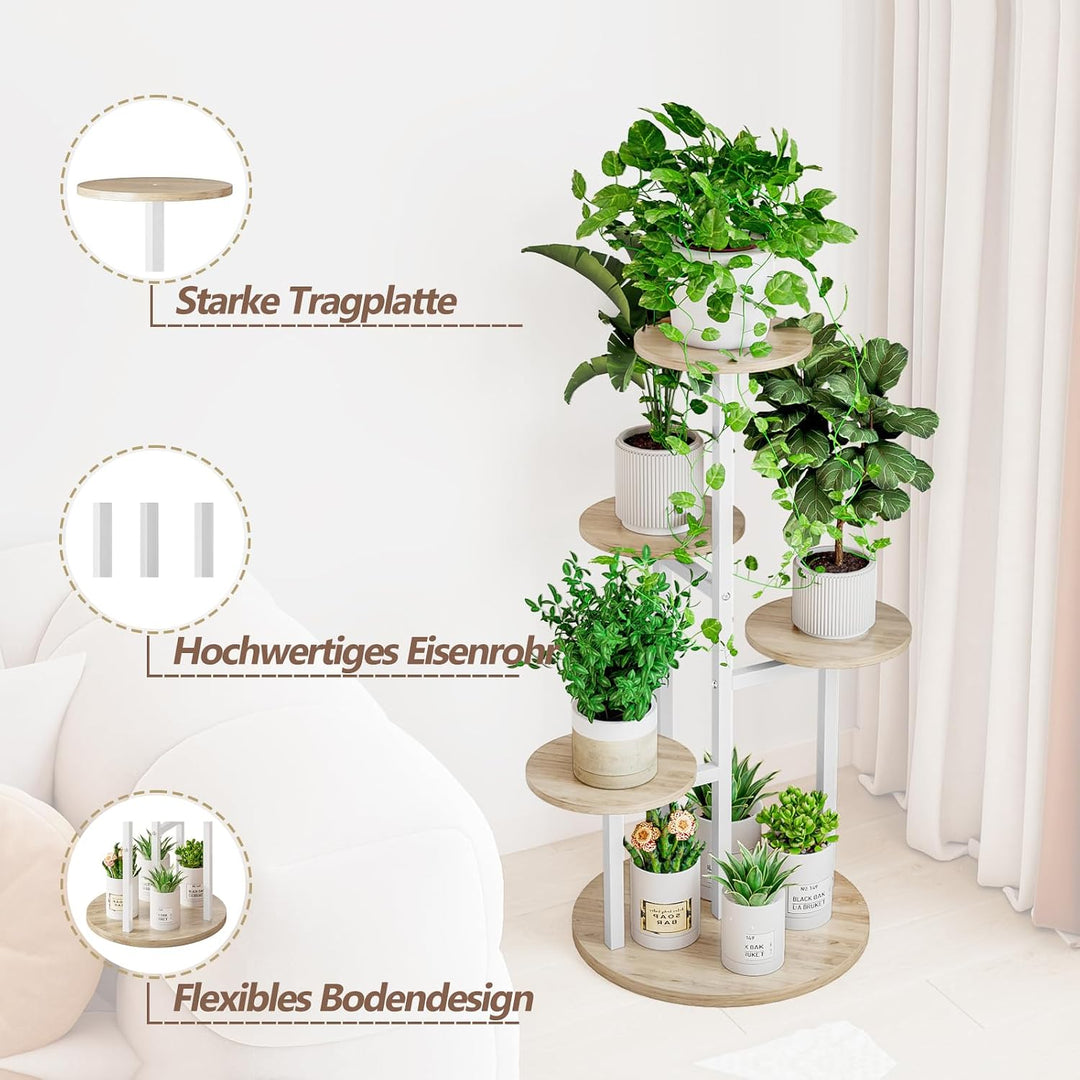 Pflanzenständer für den Innenbereich 5-stufiges Pflanzenregal Eckdisplay Halterung für mehrere Blume