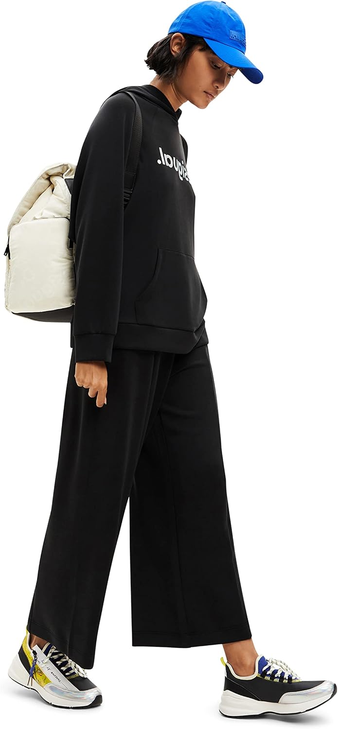 Desigual Damen Casual Pants S Schwarz, S Schwarz