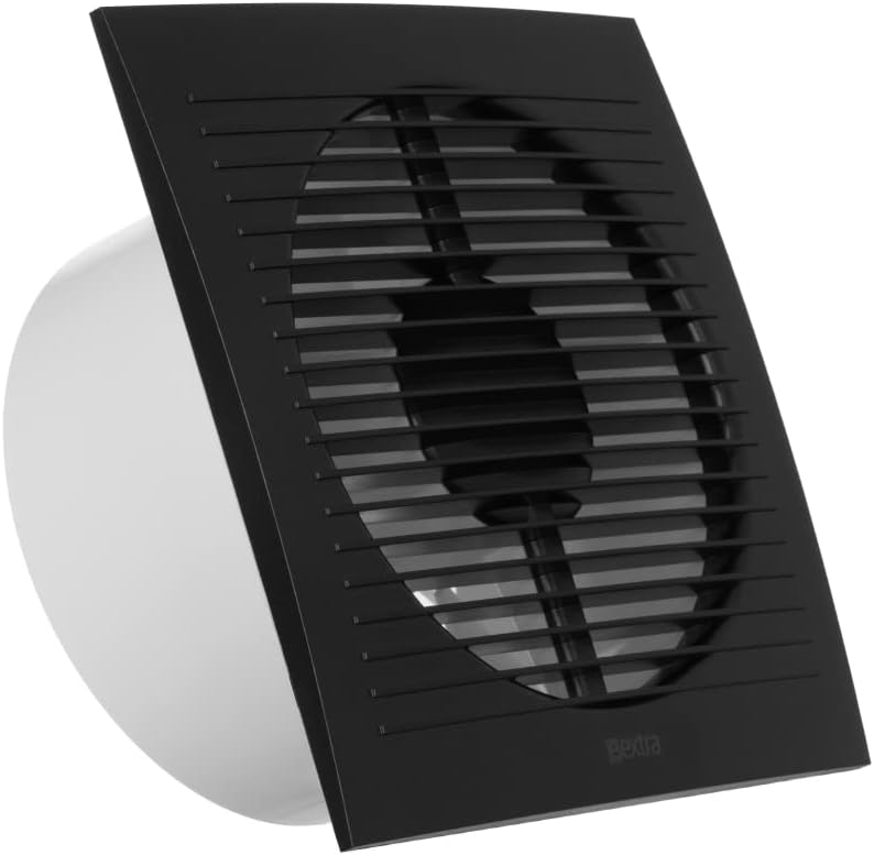 EUROPLAST Ø 125mm Wandventilator Lüfter Abluft Ventilator Küche WC Bad - mit Timer/Nachlauf - Kunsts